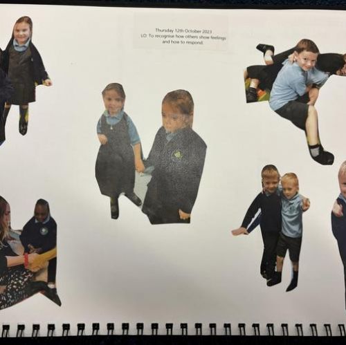 PSHE in Action - year 1 floor book example